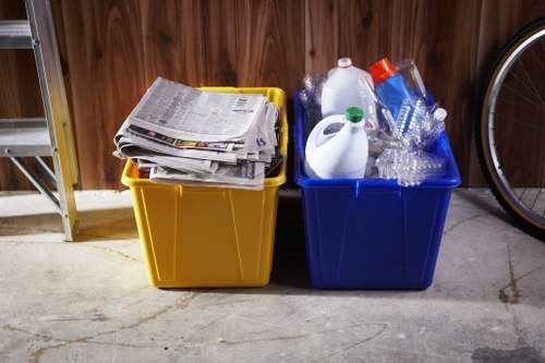 Satisfied homeowners after garage clearance
